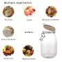 1650ml 40 Stück Großhandel hochwertige Küchen Lebensmittel Lagergläser klare Gewürze Tee Kaffee Kunststoff Acryl Lagerbehälter