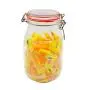 Bouteilles de rangement en plastique alimentaire pour maison, bocaux scellés avec couvercle, grands contenants, idéal pour bonbons, thé, etc. Bouteilles de rangement en plastique alimentaire pour maison, bocaux scellés avec couvercle, grands contenants, idéal pour bonbons, thé, etc.