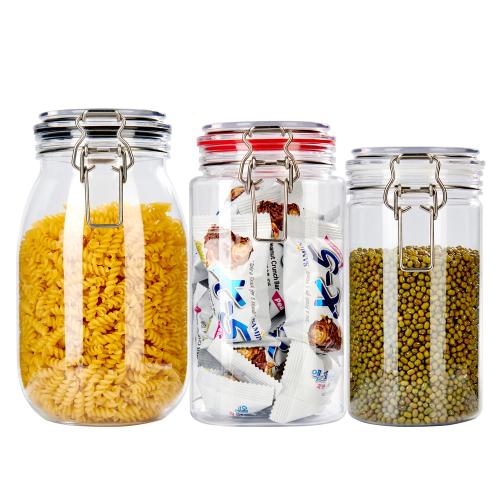 food storage container set plastic storage jar for kitchen,container cereal plastic storage,Spaghetti Cereal Container 3 sizes