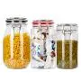 Ensemble de bocaux en plastique pour le stockage alimentaire, récipient en plastique pour céréales, récipient pour spaghetti 3 tailles. Ensemble de bocaux en plastique pour le stockage alimentaire, récipient en plastique pour céréales, récipient pour spaghetti 3 tailles.