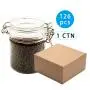 126pcs PET Coffee Containers, 300 ml Kitchen Serving Food Storage Canister with Sealed Wooden Lid, BPA-Free Clear Weed Container for Tea Leaves, Powder, Spice,Weed 126pcs PET Coffee Containers, 300 ml Kitchen Serving Food Storage Canister with Sealed Wooden Lid, BPA-Free Clear Weed Container for Tea Leaves, Powder, Spice,Weed