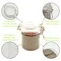 126pcs PET Coffee Containers, 300 ml Kitchen Serving Food Storage Canister with Sealed Wooden Lid, BPA-Free Clear Weed Container for Tea Leaves, Powder, Spice,Weed 126pcs PET Coffee Containers, 300 ml Kitchen Serving Food Storage Canister with Sealed Wooden Lid, BPA-Free Clear Weed Container for Tea Leaves, Powder, Spice,Weed