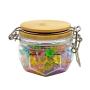 Hexagon Shape PET Apothecary Jar Candy Jar Wedding Candy Buffet Jars Crystal Food Jar with Lid