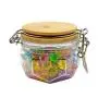 Hexagonal PET Apothecary Jar Candy Jar für Hochzeit Süßigkeiten Buffet Glaskaraffe mit Deckel