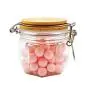Popular good quality custom hexagon plastic seal cap cosmetic 200 ml plastic jar with bamboo lid Popular good quality custom hexagon plastic seal cap cosmetic 200 ml plastic jar with bamboo lid