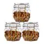 Fashion polygon lotion packaging preserve plastic pot jar 200ml 3pcs pet container