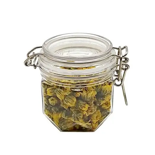 12er Hexagon Honigglasbehälter mit Deckeln (4 oz) von Packaging For You