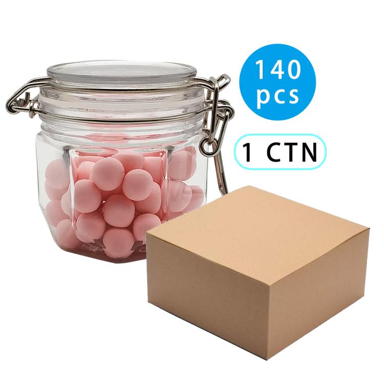 Plastic Transparent Round Storage Box, Slime Container With Lids