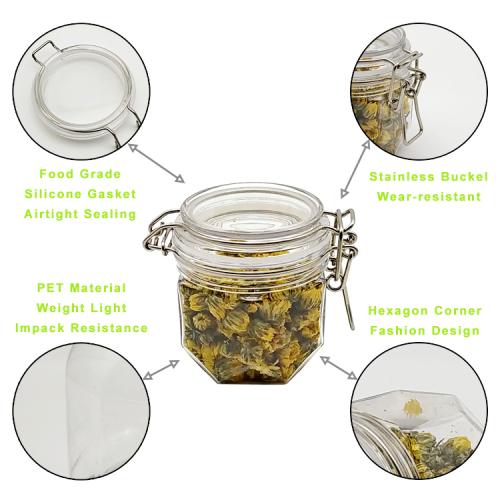 200ml 6packs High quality wholesale honey airtight jar, hexagon honey jar 200ml 6packs High quality wholesale honey airtight jar, hexagon honey jar