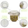 200ml plastic jar and lid Clear Containers With Screw On Lids - Refillable Round Empty Plastic Slime Storage Containers for Kitchen & Household Storage - BPA Free 