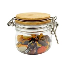 Plastic Pet Jar With Lid Replacement Airtight Canister Storage Bottles Jars Grains Tea Leaf Coffee Beans Candy Food Jar,175Ml