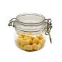 1 Pcs Transparent PET Jar PET Sealed Canister Food Storage Bottles Seasoning Jar With Bamboo Cover Kitchen Tools,175Ml-Bamboo