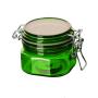 150g square shape cosmetic clear green cream plastic jar with lid 