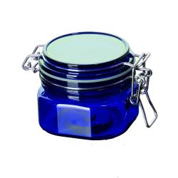 Chinese supplier square blue single wall PP plastic cosmetics cream empty jar for make up