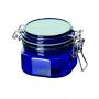 Chinese supplier square blue single wall PP plastic cosmetics cream empty jar for make up