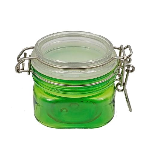 Green Clear Plastic Round Jar For Cosmetic Packaging Cosmetic Transparent Plastic Container Pet Jar 
