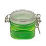 Green Clear Plastic Round Jar For Cosmetic Packaging Cosmetic Transparent Plastic Container Pet Jar 