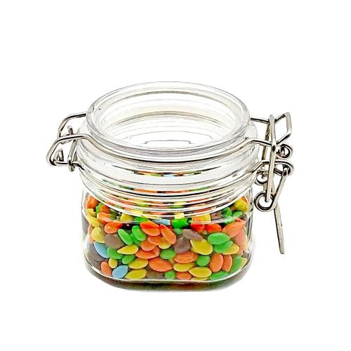 1pcs Kitchen PET sealed jars with lid cereals snacks storage tank milk powder candy cookie container storage bottle 150ml