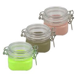 Luxury unique Square 3pcs 150g cream plastic pet jar for pet cosmetic jar 150ml mineral mud package with lid