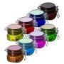 High end square 150ml empty cosmetic cream jars container acrylic 8 colors