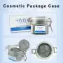 High end 150ml square shape small plastic pet liquor bottle replacement with airtight plastic lid for cosmetic package