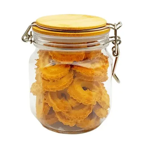 750ml Oktaförmige kundenspezifische Glasbehälter mit Bambuschraubdeckel, lustige, bunte Hai-Form für medizinische Zwecke, geruchlos (750ml Oktaförmiger kundenspezifischer Glasbehälter mit Bambuschraubdeckel, lustige, bunte Hai-Form für medizinische Zwecke