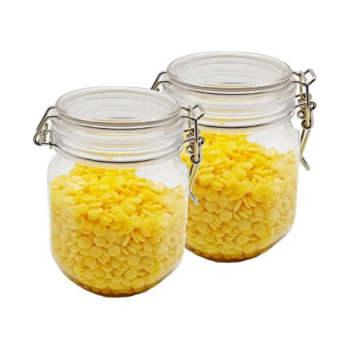 White Silicone PET Lid Coarse Thread PET Jar Food Jar Grade Rubber Seal Replacement Top Storage Jar 2pcs
