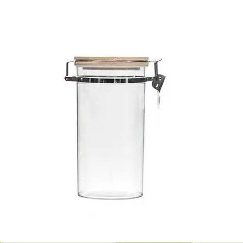 Conteneur de stockage 1000ml avec couvercle en bambou, réservoir pour épices, bouteille de rangement pour cuisine, café, thé – 1L, bocal hermétique. Conteneur de stockage 1000ml avec couvercle en bambou, réservoir pour épices, bouteille de rangement pour cuisine, café, thé – 1L, bocal hermétique.