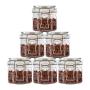 Plastic Stackable Dry Food Spice Airtight Kitchen Storage Jars Set of 6