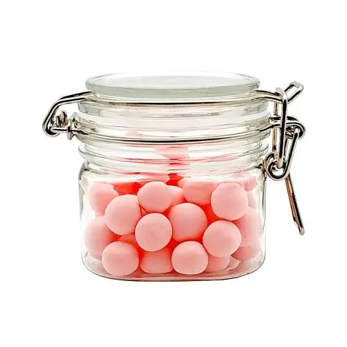 200ml Airtight Squar Plastic Jar, Spice PET Jar With Leak Proof Rubber Gasket And Hinged Lid Compatible For Home,1PCS 200ml Airtight Squar Plastic Jar, Spice PET Jar With Leak Proof Rubber Gasket And Hinged Lid Compatible For Home,1PCS
