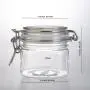 Hot sale 200ml 8 colors face cream jar / color cosmetic pot plastic jar with airless airtight lid
