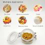 Plastic Stackable Dry Food Spice Airtight Kitchen Storage Jars Set of 6