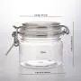 200Ml Mini Clear PET Jar Small Plastic Pet Jars Replacement And Lids PET Candy Tea Coffee Sugar Candy Storage Bottles & Jars Canisters