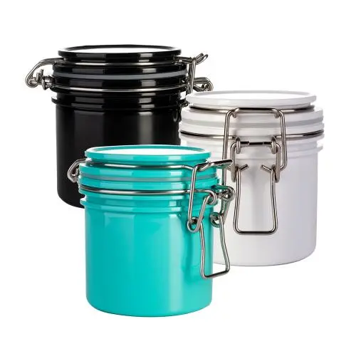 Bouteilles en PET Rondes Françaises 200ml avec Étiquettes, Bouteilles avec Capsules, Idéales pour le Kombucha, les Herbes, les Épices et les Jus – Organisez et Rangez Votre Cuisine, Votre Cellier, Votre Garage ou Votre Bureau – Grande Taille