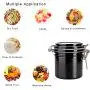 Keramik-Ananasförmige Behälter mit Deckel, Lebensmittelgeeignet, Handgefertigte Dose – Küchenwaren Essentials (2er Set)
