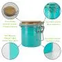 200ml Sealed Plastic Pet Storage Jar Replacement With Bamboo Lid Spices Tank Container Kitchen Food Bottle Coffee Tea Caddy,S Sealed Jar-Blue 200ml Sealed Plastic Pet Storage Jar Replacement With Bamboo Lid Spices Tank Container Kitchen Food Bottle Coffee Tea Caddy,S Sealed Jar-Blue