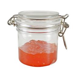 wholesale small size 200ml plastic pet jam jar replacement with pet airtight lid