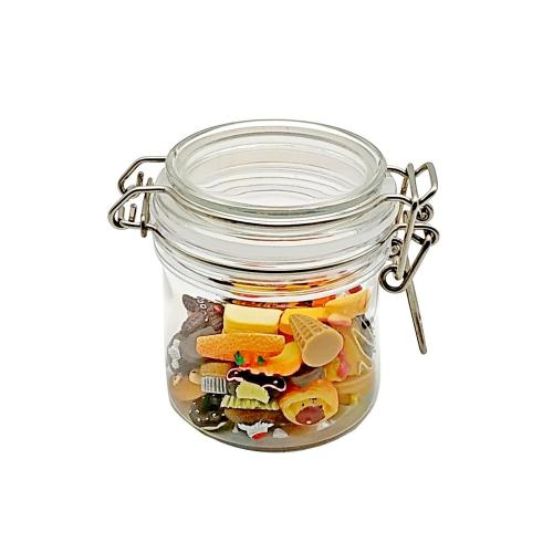 Clear Plastic Candy Jar Xmas Candy Storage Container Biscuit Snack Food Jars Party Candy Canister Candy Serving Container for Party