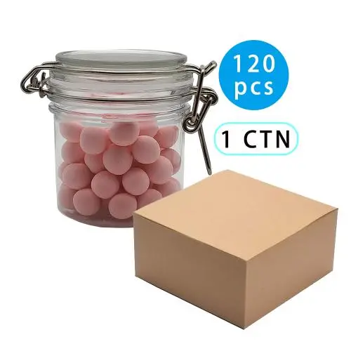 Bouteilles en plastique transparentes 140pcs pour confettis/bonbons/biscuits/gâteaux/spécial fêtes de Noël, récipient de stockage de bonbons, conserve à bonbons pour fêtes, conserve à bonbons pour service de fête. Bouteilles en plastique transparentes 140pcs pour confettis/bonbons/biscuits/gâteaux/spécial fêtes de Noël, récipient de stockage de bonbons, conserve à bonbons pour fêtes, conserve à bonbons pour service de fête.