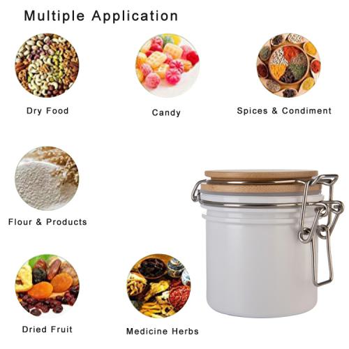3pcs PET Jar Sealed Can Food Storage Tank Airtight PET Storage Tank Closed PET Bottle With Bamboo Lid For Candy, Biscuits, Rice, Sugar, Flour, Pasta, Nuts 3pcs PET Jar Sealed Can Food Storage Tank Airtight PET Storage Tank Closed PET Bottle With Bamboo Lid For Candy, Biscuits, Rice, Sugar, Flour, Pasta, Nuts