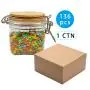136pcs 220ml Shelf Floating Storage Jar Heat-resistant PET Tea Pot Portable Sealed Jar Creative Bamboo Plastic Pet Jar Replacement 136pcs 220ml Shelf Floating Storage Jar Heat-resistant PET Tea Pot Portable Sealed Jar Creative Bamboo Plastic Pet Jar Replacement