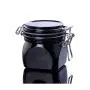 Empty black plastic cosmetic acrylic jar with black lid manufacturer Empty black plastic cosmetic acrylic jar with black lid manufacturer