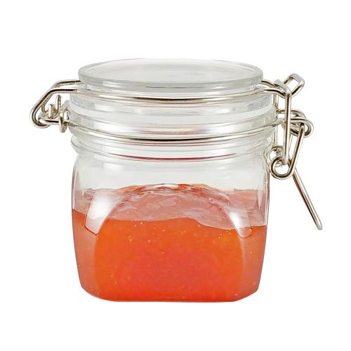 220ml clear mini airtight jam honey food container plastic pet jar replacement with lid