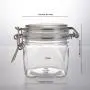 220ml Mason Jars With Lids ,Canning Jars For Pickles And Kitchen Storage,Wide Mouth Spice Jars With Black Lids shell pet jar For Honey,Caviar,Herb,Jelly,Jams