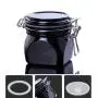 Empty black plastic cosmetic acrylic jar with black lid manufacturer Empty black plastic cosmetic acrylic jar with black lid manufacturer