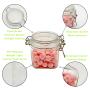 220ml Wide mouth Shell shape PET plastic can air tight candy storage jar with lids 