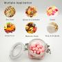220ml Wide mouth Shell shape PET plastic can air tight candy storage jar with lids 