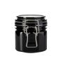 250ml 8oz Black Plastic Airtight Coffee Tea Sugar Canister Storage Sets