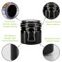 Food Honey Packaging Plastic Spice Mason Jars With Airtight Top Lids Black Empty Cookie Container Storage 