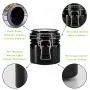 Food Honey Packaging Plastic Spice Mason Jars With Airtight Top Lids Black Empty Cookie Container Storage 